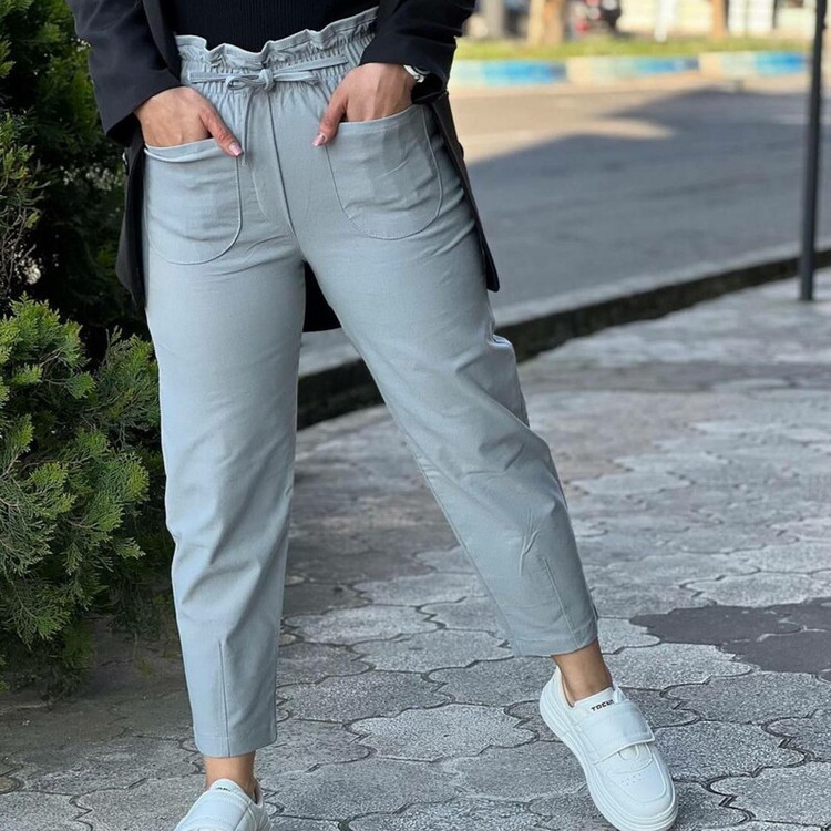 شلوار مام زنانه کتان کش اندونزی