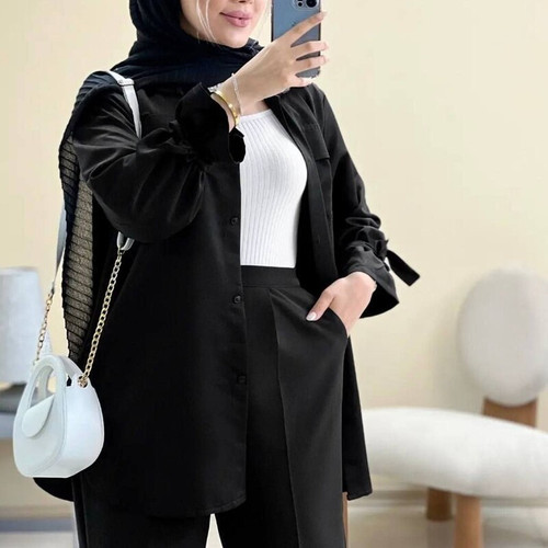 مانتو مشکی محرمی سلدا