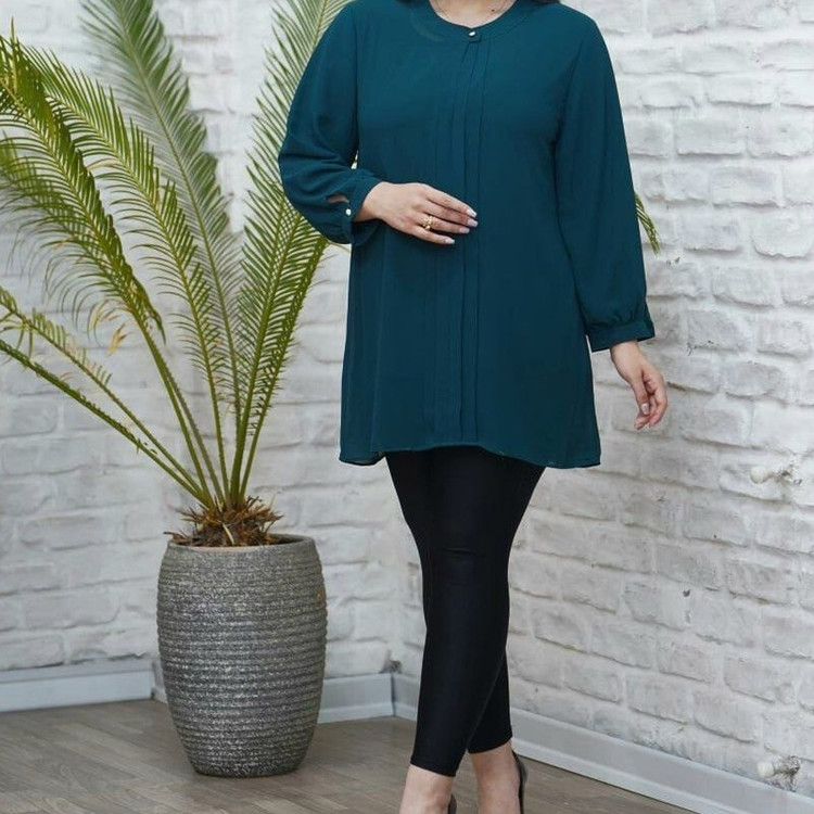 شومیز مجلسی حریر شیفون سایز 42 تا 52