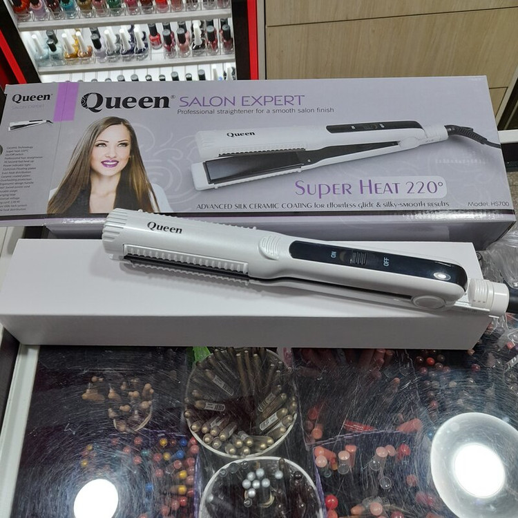 اتو مو سرامیک با حرارت 220 درجه مدل HS700 کوئین _ QUEEN