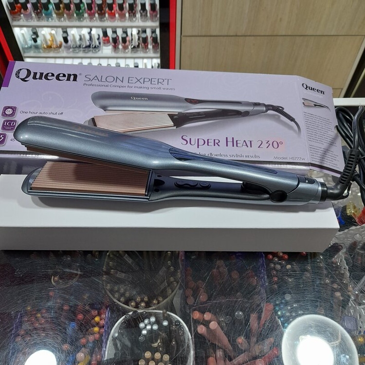 ویو ریز سرامیک دیجیتال با تنظیم حرارت از 140 تا 230 درجه مدل HS777w کوئین _ Queen