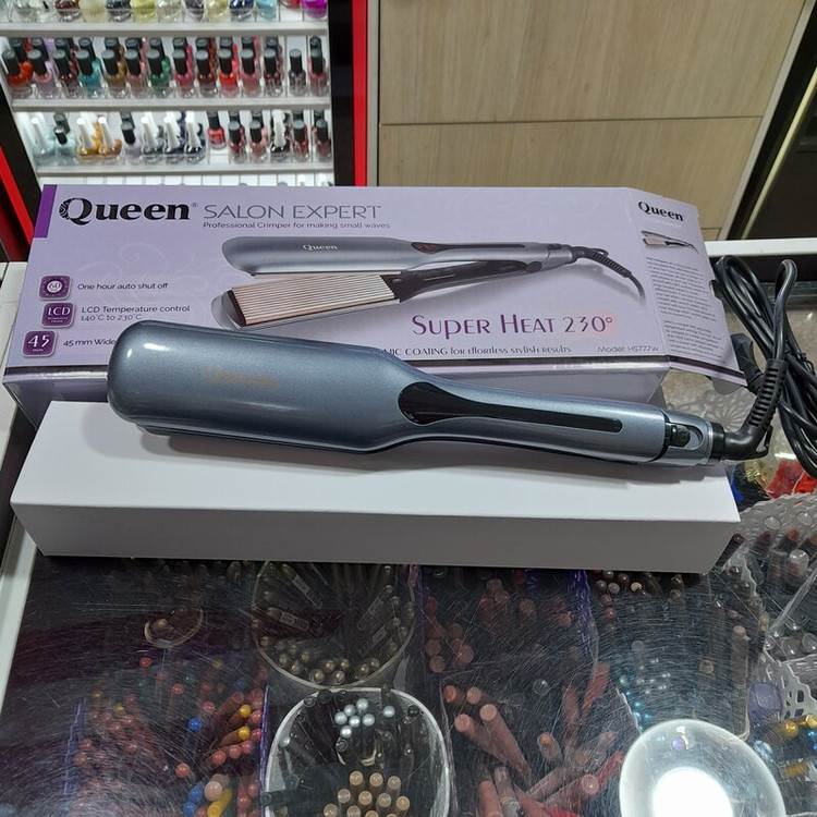 ویو ریز سرامیک دیجیتال با تنظیم حرارت از 140 تا 230 درجه مدل HS777w کوئین _ Queen