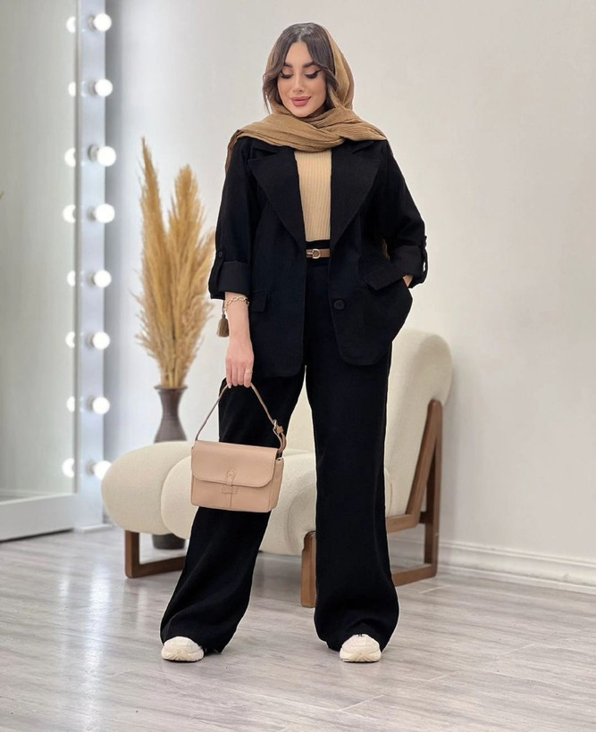 کت شلوارزنانه مخمل کبریتی پاییزه سایز ۳۶ تا ۵۴