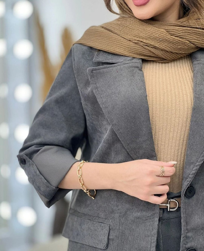 کت شلوارزنانه مخمل کبریتی پاییزه سایز ۳۶ تا ۵۴