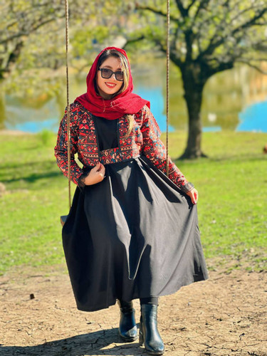 ست سه تیکه کت سارافون کمربند یلدایی سایز۳۶ تا ۵۲