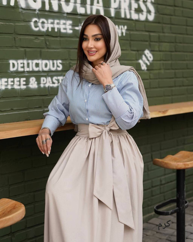 دامن بلند لنین زنانه ۱۴۰۵