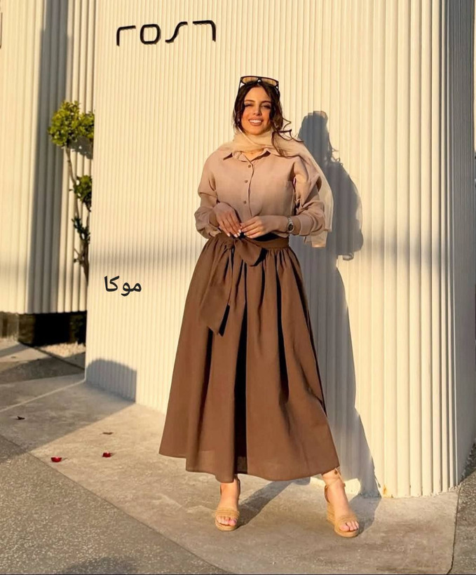 دامن بلند لنین زنانه ۱۴۰۵