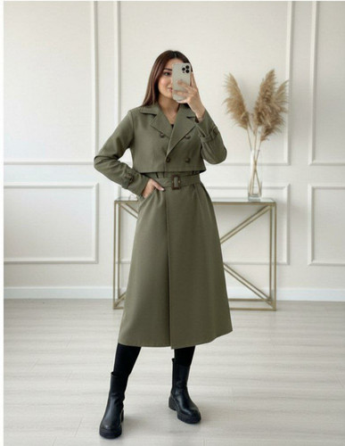 بارونی بلند زنانه دوتیکه