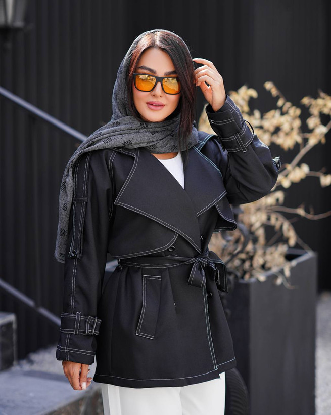 بارونی کوتاه زنانه آستر دار