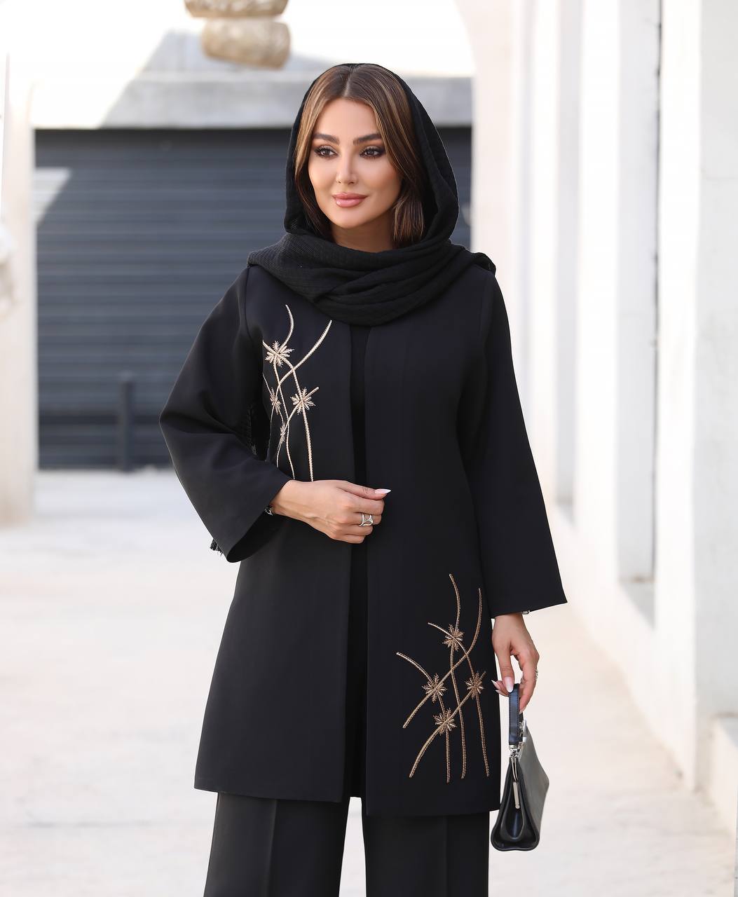 مانتو کتی زنانه گلدوزی شده