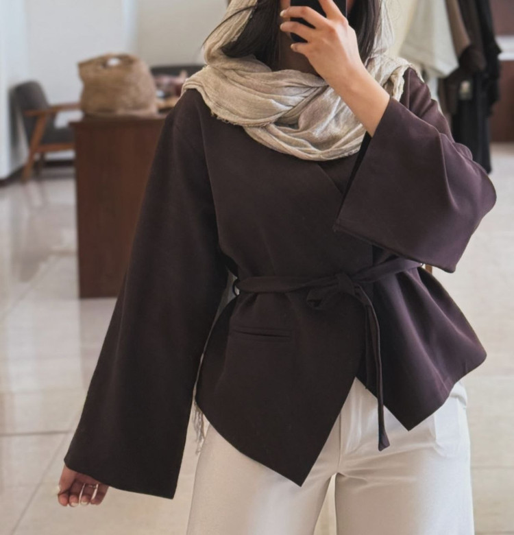کت تک زنانه کرپ درجه یک
