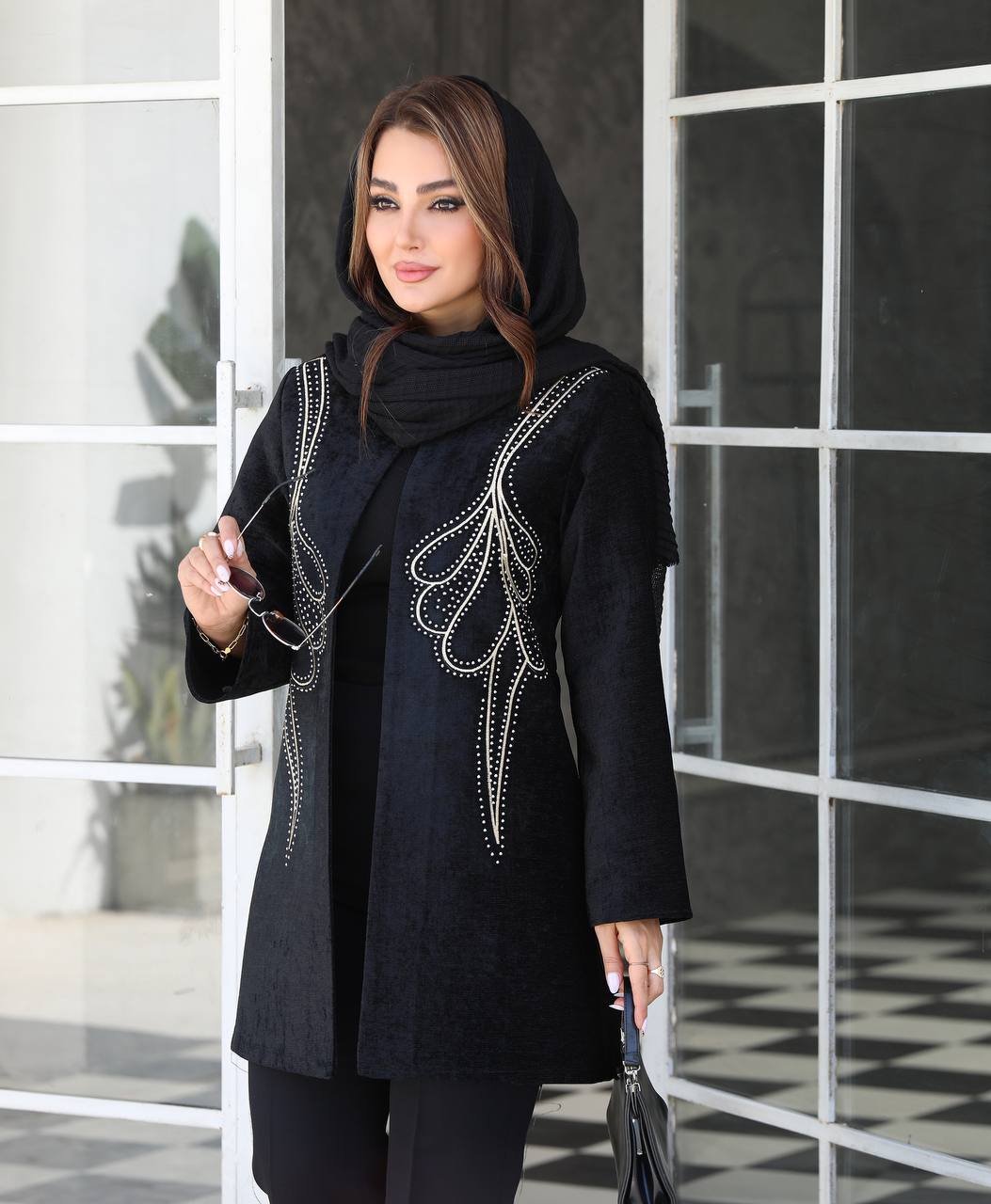 مانتو کوتاه زنانه مخمل