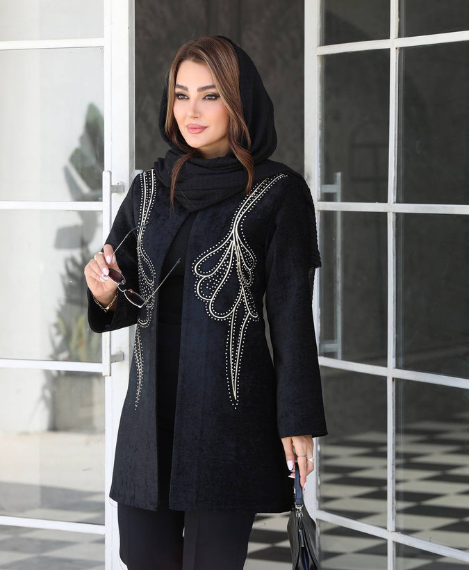 مانتو کوتاه زنانه مخمل