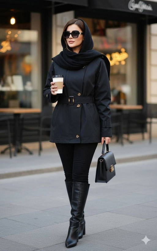 ترنچ کتکوتاه زنانه جنس کتان زارا